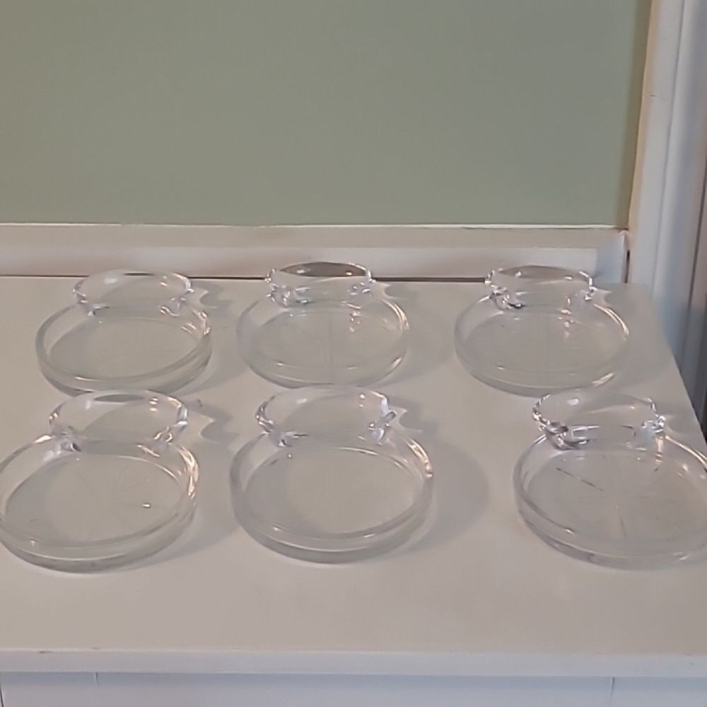 Vintage Glass Coasters/Ashtrays